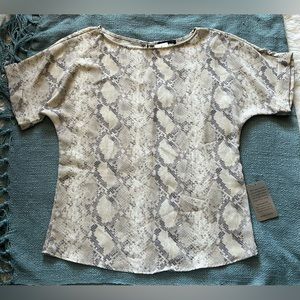 NEW West kei animal print blouse for women